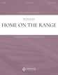 Home on the Range SATB choral sheet music cover